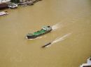 Unladen Oil Tanker Barge, Mae Nam Chao Phrayal River, Bangkok